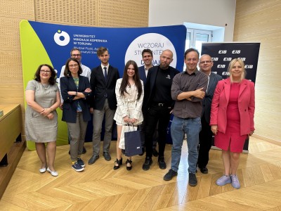 Laureaci Konkursu Projektów Zespołowych 2022/2023. Kliknij, aby powiększyć zdjęcie.