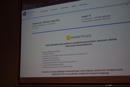 Międzywydziałowy Konkurs Projektów Zespołowych 2023. Kliknij, aby powiększyć zdjęcie.