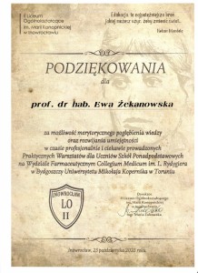 Podziękowania_warsztaty. Kliknij, aby powiększyć zdjęcie.