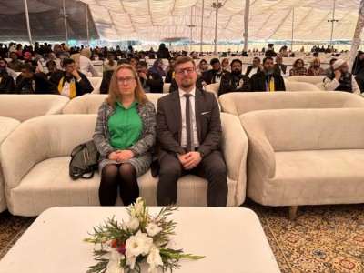 prof. Alicja Nowaczyk i Dr Łukasz Fijałkowski podczas Convocation. Kliknij, aby powiększyć zdjęcie.