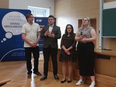 Kadr z Konkursu Projektów Zespołowych - Audytorium Aleksandra Jabłońskiego. Kliknij, aby powiększyć zdjęcie.