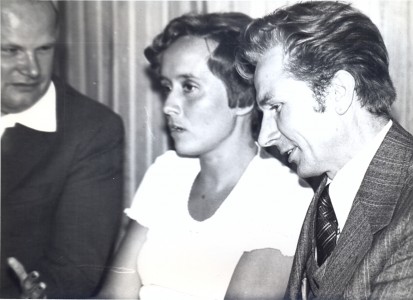 Od lewej: Józef Słomiński, Aleksandra Skarbińska, Bolesław Wojdyłło 