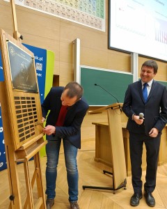 Prelegent i uczestnicy XXXVIII Wykład im. Aleksandra Jabłońskiego. Kliknij, aby powiększyć zdjęcie.
