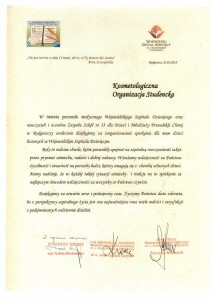 Dzień Mamy w Szpitalu Dziecięcym w Bydgoszczy z Kosmetologiczną Organizacją Studencką . Kliknij, aby powiększyć zdjęcie.