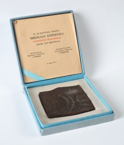 Medal z okazji 500. rocznicy urodzin Mikołaja Kopernika, awers, 1973 