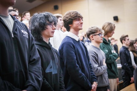 Kadry z Audytorium A. Jabłońskiego podczas inauguracji roku akademickiego 2025/26 oraz immatrykulacji studentów pierwszego roku. Kliknij, aby powiększyć zdjęcie.