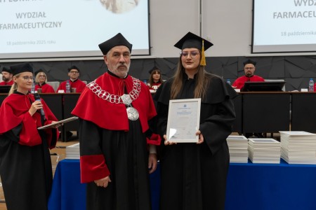 Dyplomatorium kierunków analityka medyczna, kosmetologia 18.10.2025. Kliknij, aby powiększyć zdjęcie.