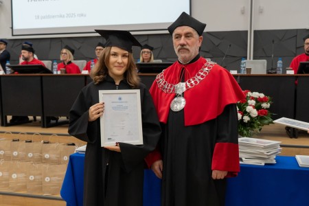 Dyplomatorium kierunków analityka medyczna, kosmetologia 18.10.2025. Kliknij, aby powiększyć zdjęcie.