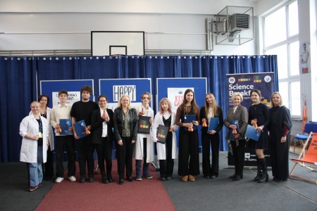 Wydział Farmaceutyczny CM UMK na IV Śniadaniu Naukowym u Nowakowskiego. Kliknij, aby powiększyć zdjęcie.