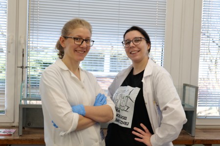 Dzień Otwarty na UMK, kandydaci na studia uczesniczą w warsztatach chemicznych [fot. Artur Borowski]