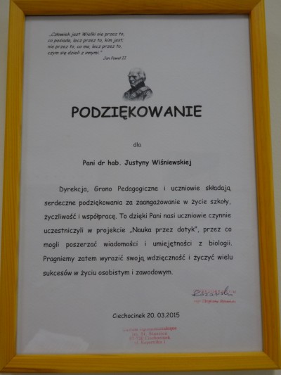 Nauka przez dotyk 2015 