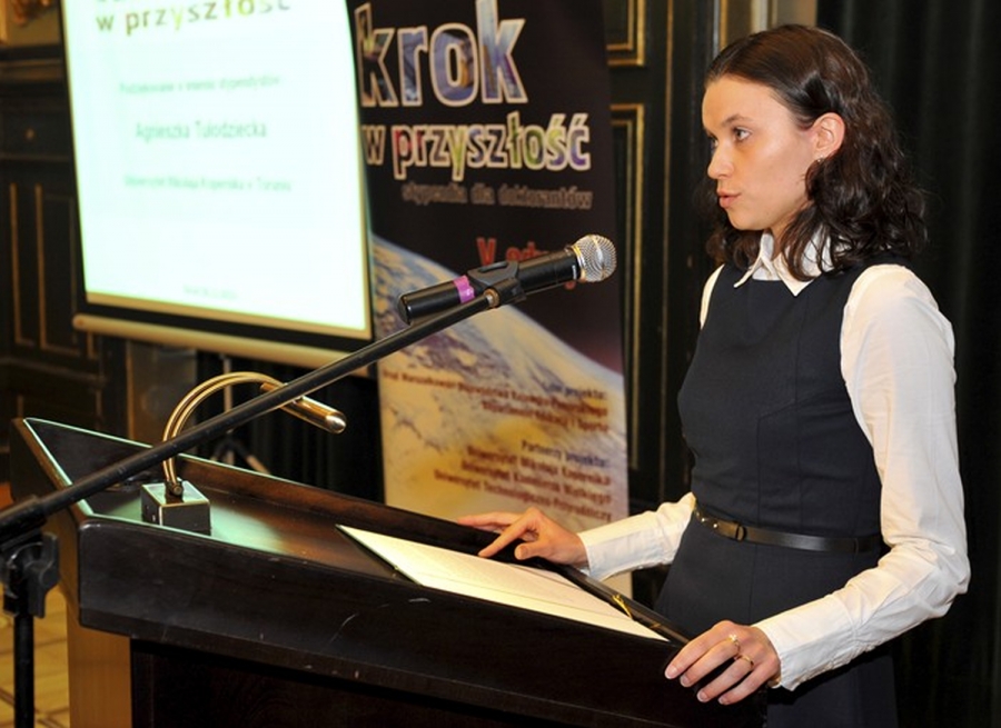 Mgr Agnieszka Tułodziecka beneficjentką V edycji projektu pod nazwą ?Krok w przyszłość?