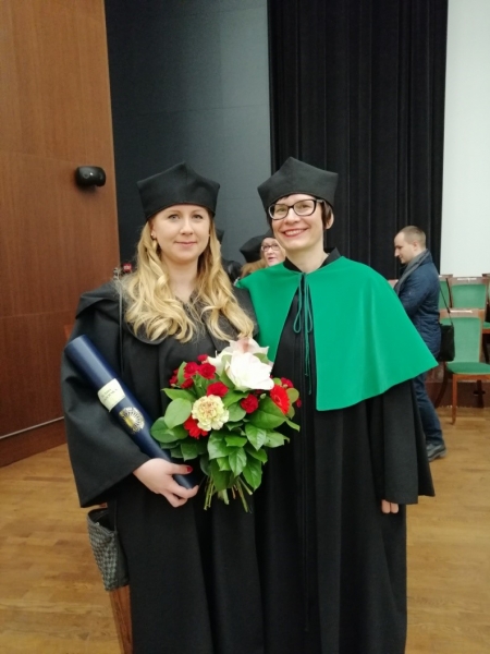 Dr Anna Łaszewska otrzymała dyplom doktora nauk chemicznych w zakresie chemii