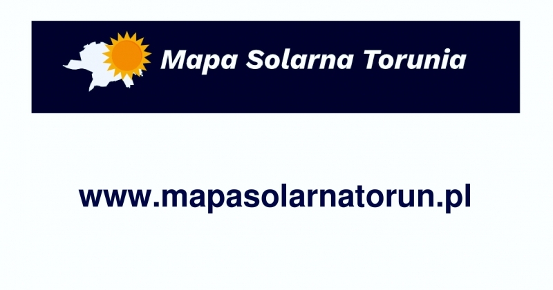 obrazek wiadomości: Aplikacja "Mapa solarna Torunia" w ramach pracy magisterskiej!