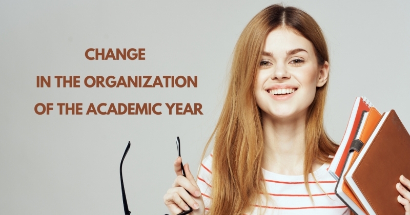 obrazek wiadomości: Change in the organization of the academic year