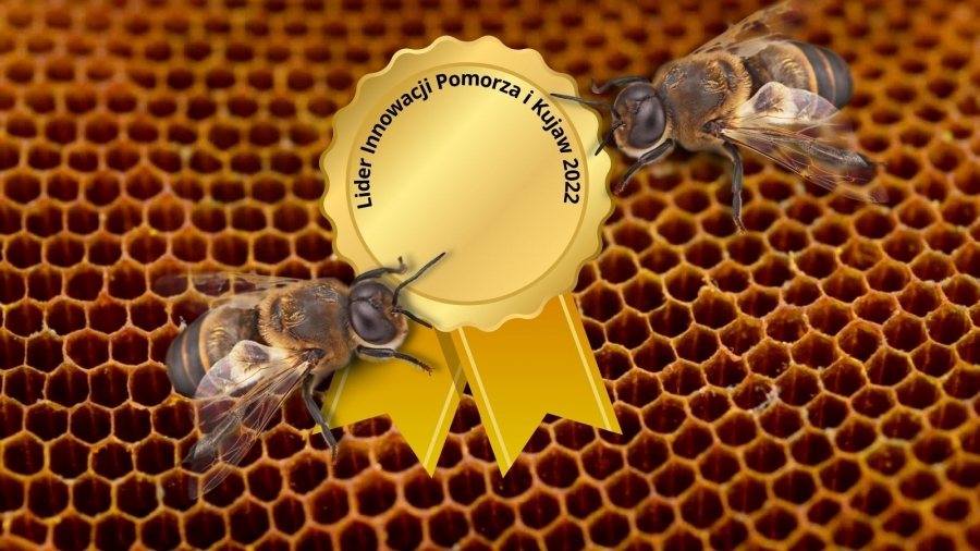 pszczoły na medalu