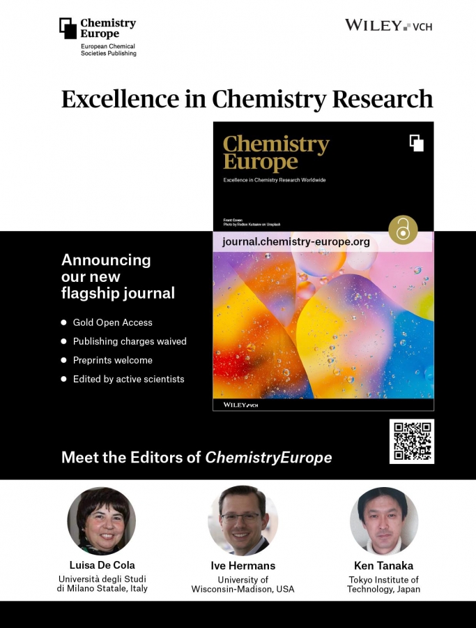 Text: Chemistry Europe on a black background