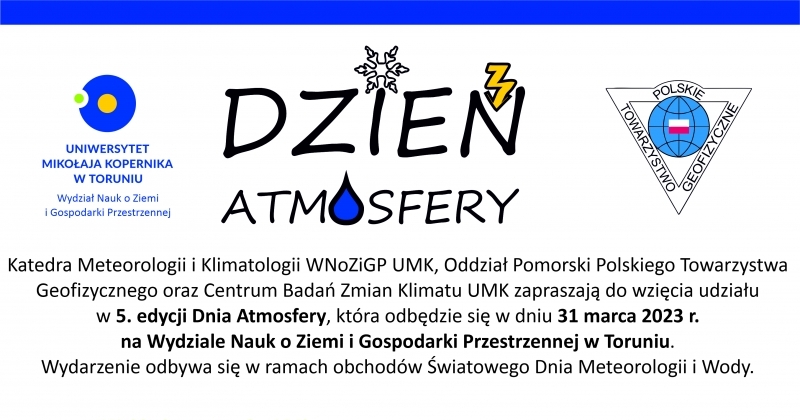 obrazek wiadomości: Dzień Atmosfery 2023