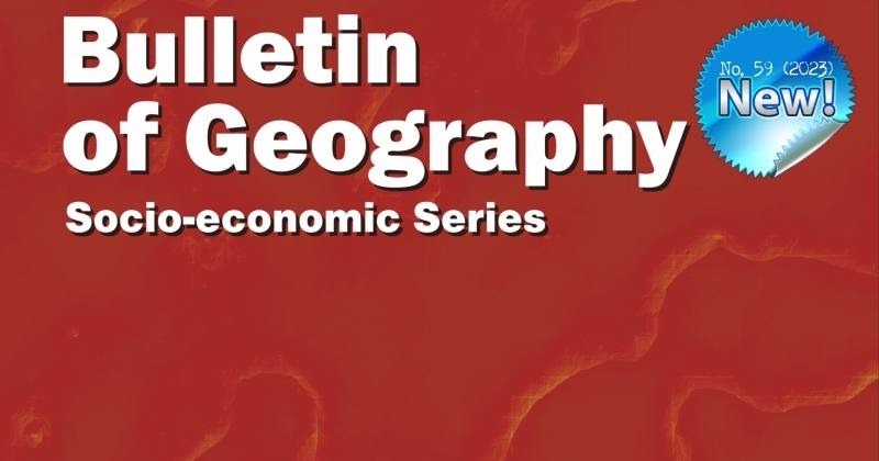 obrazek wiadomości: Bulletin of Geography. Socio-economic Series (59 numer)