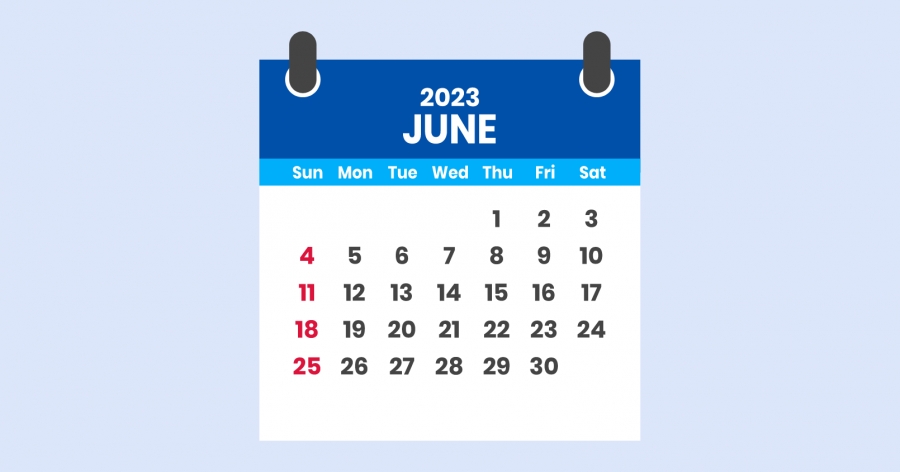 Kartka z kalendarza - czerwiec 2023