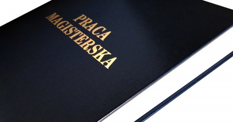 Okładka pracy magisterskiej