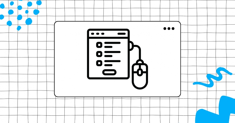 Rysunek formularza z podłączoną myszką komputerową