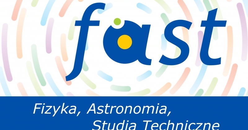 Grafika nawiązująca do logo Wydziału FAiIS oraz Konkursu FAST