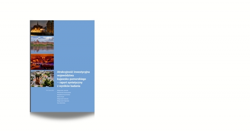 Cover of an article with its title: "Investment Attractiveness of the Kuyavian-Pomeranian Voivodeship"