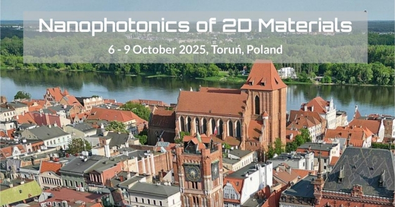 Panorama of the Old Town of Toruń with the name and date of the conference