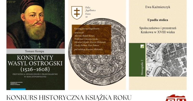 Zestawienie trzech okładek książek, które zdobyły pierwsze nagrody w konkursie