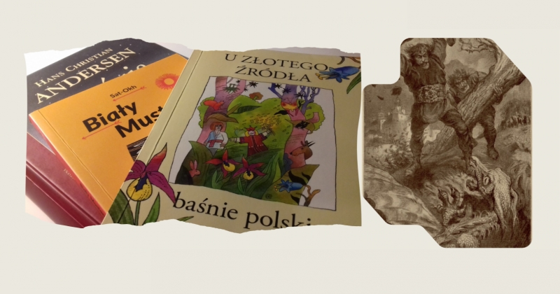 Plakat promujący wykład pt. Baśnie jako utwory nie tylko dla dzieci.