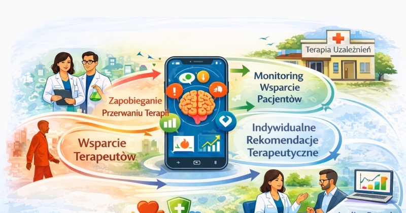 grafika telefon komórkowy, pacjent, specjalista 