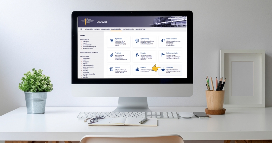 Komputer z uruchomionym USOS