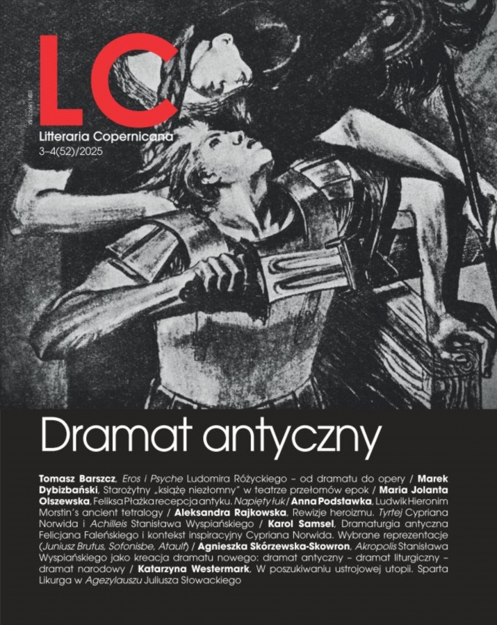 Okładka czasopisma ?Litteraria Copernicana? numer 3-4 (52)/2025