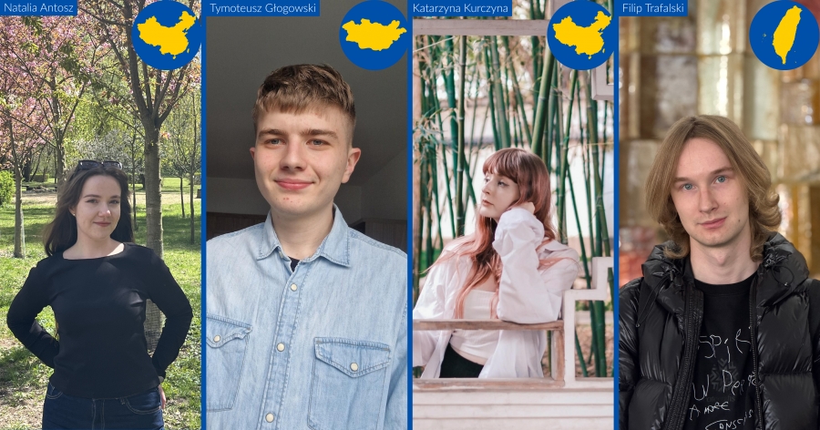 zdjęcia portretowe laureatów: Natalia Antosz, Tymoteusz Głogowski, Katarzyna Kurczyna, Filip Trafalski