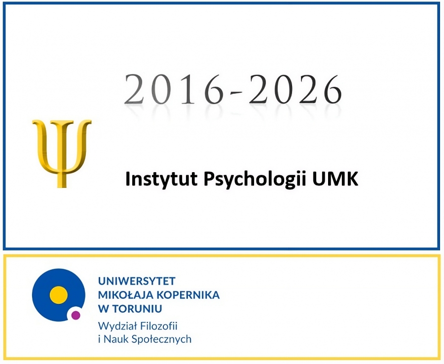 białe tło z tekstem w kolorze czarnym 2016-2026 instytut socjologii umk oraz w dolnej czesci okrągłe niebieskie logo umk WFiNS