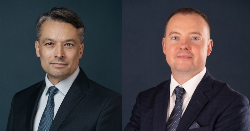 kolaż dwóch zdjęć portretowych naukowców. Z lewej rof. dr hab. Bartłomiej J. Kałużny a z prawej dr hab. Ireneusz Grulkowski, prof. UMK