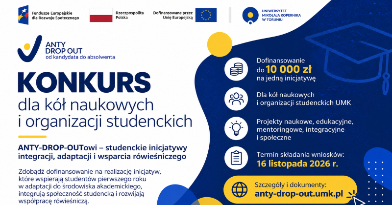 Konkurs dla kół naukowych i organizacji studenckich 2026