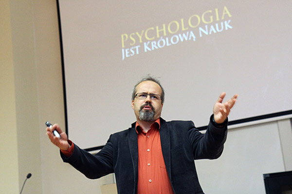 Do studiowania psychologii na UMK zachęcał m.in. dr hab. Maciej Trojan [fot. Andrzej Romański]