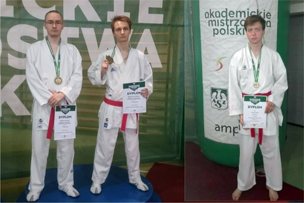 Na zdj. (od lewej): Kajusz Gębicki, Nataniel Gębicki i Mateusz Ciesielski [fot. Nadesłane]