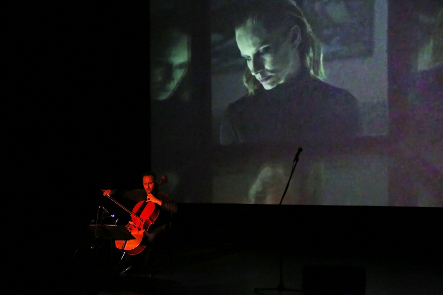 Magdalena Cielecka i Michał Pepol zaprezentowali multimedialny spektakl muzyczny <i>Milczenie syren</i> [fot. Andrzej Romański]