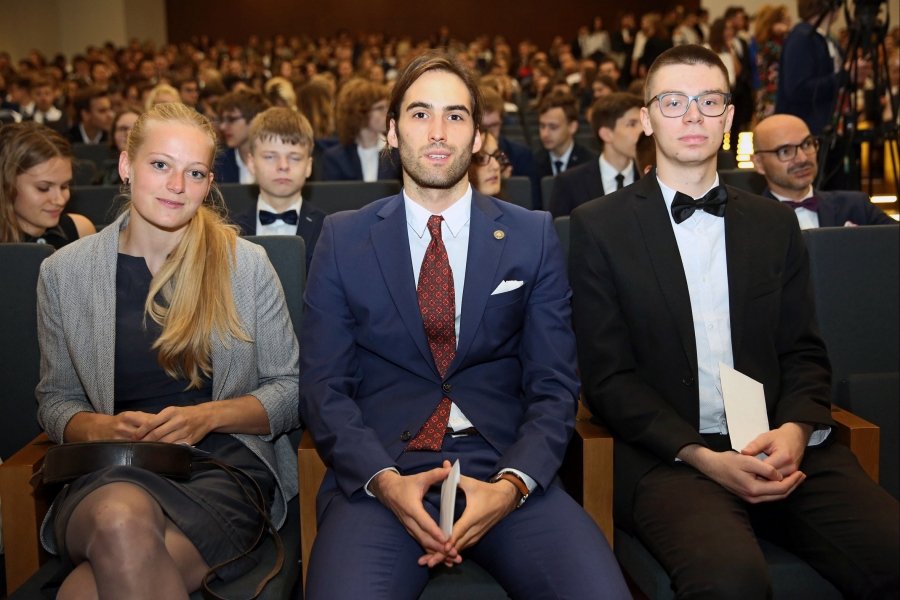 Najlepsi na UMK: (od lewej) Katarzyna Ekwińska, Grzegorz Nehring i Hubert Jóźwiak [fot. Andrzej Romański]